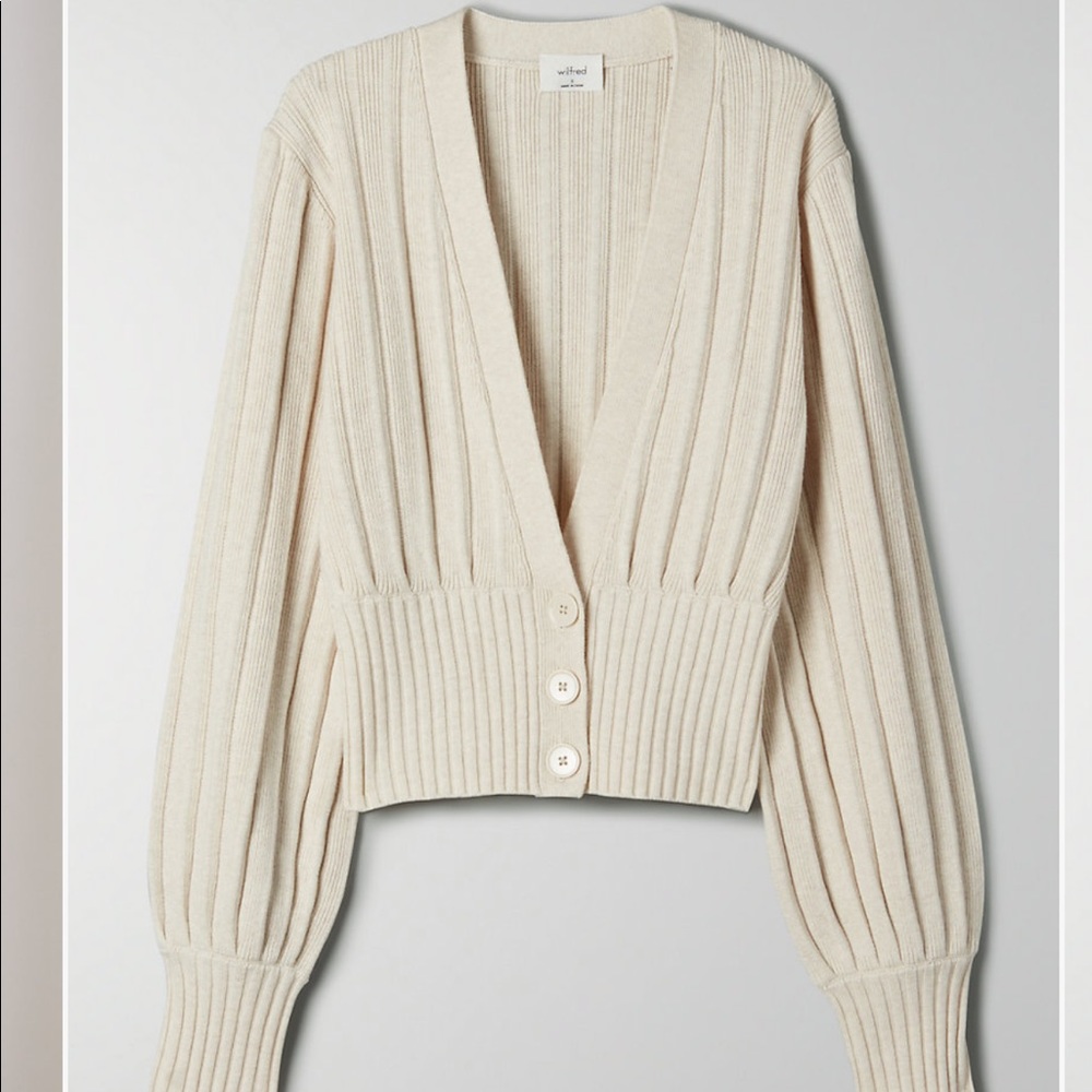 Wilfred Plunge Front Cardigan - Picture 3 of 6